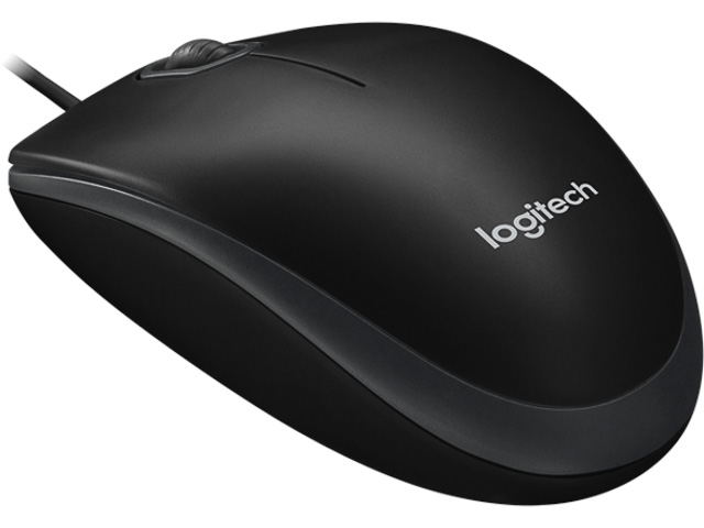 LOGITECH B100 OPTISCHE MAUS KABEL SCHW. 910-003357 3Tasten/800dpi/2,4GHz/USB