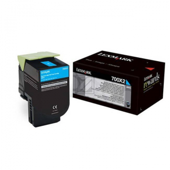 70C0X20 LEXMARK 700X2 CS510 Toner cyan 4000Seiten