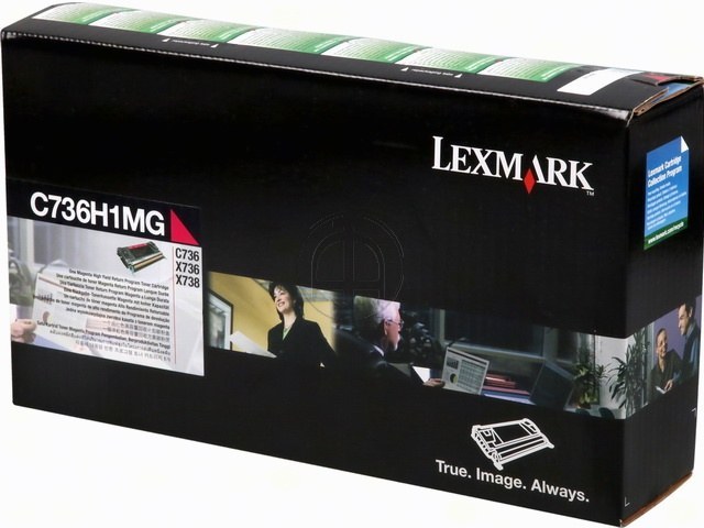 C736H1MG LEXMARK C736 TONER MAGENTA HC 10.000Seiten hohe Kapzitaet return