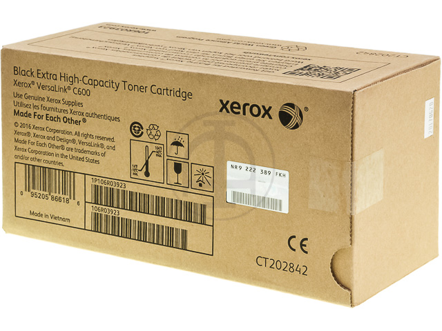 106R03923 XEROX VERSALINK C600 TONER BK 16.900Seiten extra hohe Kapazitaet