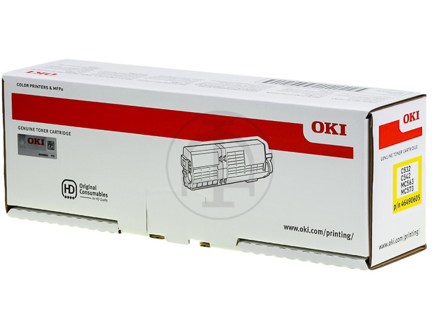 46490605 OKI C532 TONER YELLOW HC 6000Seiten hohe Kapazitaet