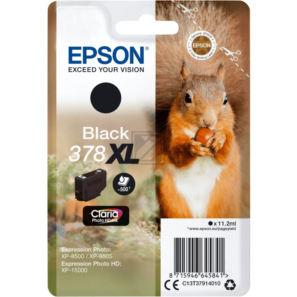 C13T37914010 EPSON XP Tinte black HC 500 Seiten 11,2ml