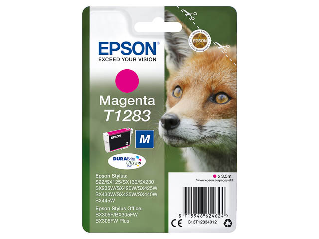 C13T12834012 EPSON BX305F TINTE MAGENTA 3,5ml 140Seiten