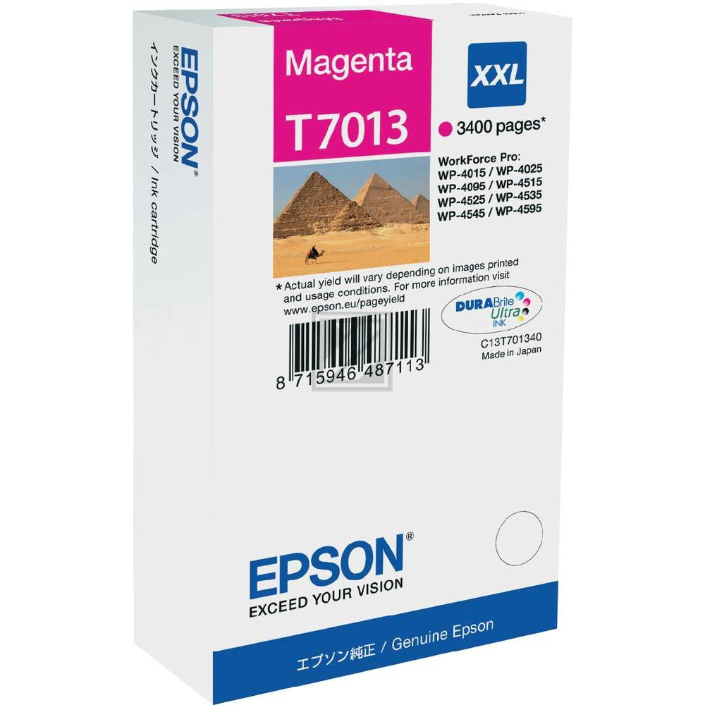 C13T70134010 EPSON WP Tinte magenta EHC 3400Seiten 34ml