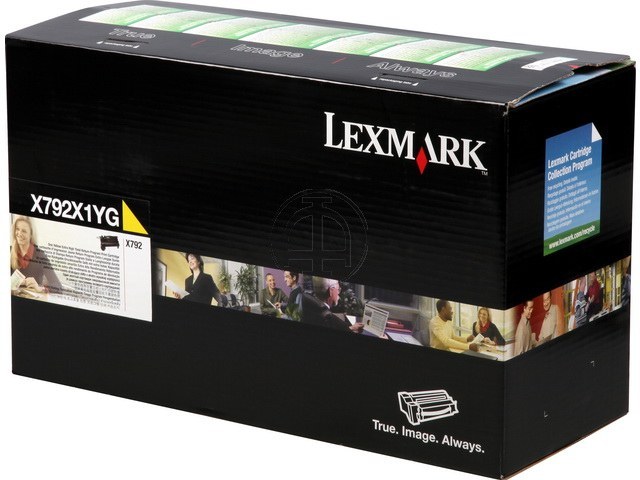 X792X1YG LEXMARK X792 TONER YELLOW HC 20.000Seiten hohe Kapazitaet return