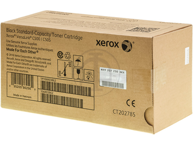 106R03862 XEROX VERSALINK C500 TONER BK 5000Seiten Standard Kapazitaet