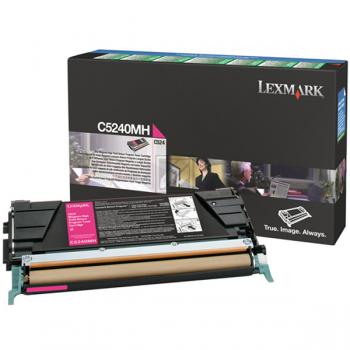 C5240MH LEXMARK Optra C Toner magenta HC return 5000Seiten