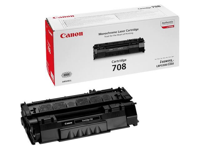 0266B002 CANON LBP3300 CARTRIDGE BLK ST 708BK 2500Seiten Standard Kapazitaet