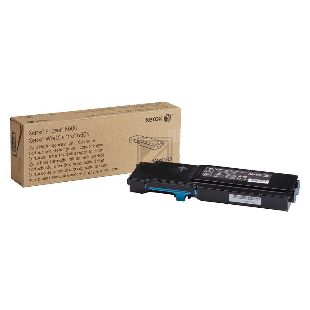 106R02229 XEROX Phaser Toner cyan HC 6000Seiten