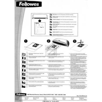 FELLOWES REINIGUNGSBLATT (10) A4 5320604 fuer Laminiergeraet