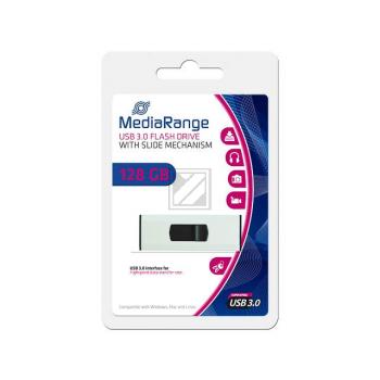 MEDIARANGE SUPERSPEED USB STICK 128GB MR918 80MB/s USB 3.0 weiss