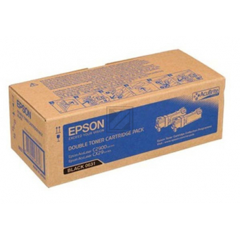 C13S050631 EPSON AL Toner (2) black 2x3000Seiten