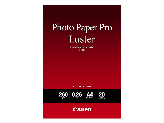 LU101 CANON FOTOPAPIER A4 6211B006 20Blatt 260gr glaenzend