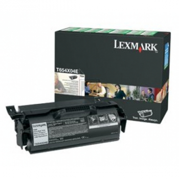 T654X80G LEXMARK Optra T Cartridge black HC rem. 36.000Seiten