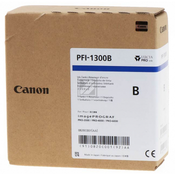 0820C001 CANON PFI1300B IPF Tinte blue 330ml
