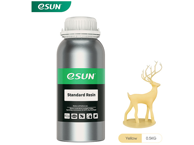 UV/LCD STANDARD YELLOW 1kg ESUN 3D RESIN 405NM