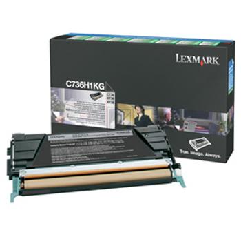 C736H1KG LEXMARK C73x/X73x Toner black HC return 12.000Seiten