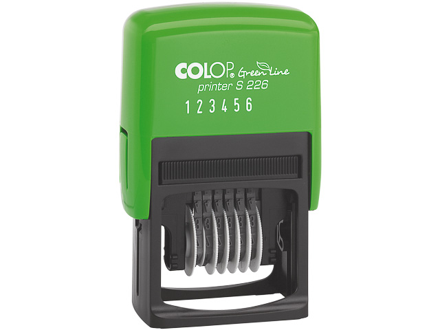 COLOP GREEN LINE PRINTER S226 105558 Ziffernstempel 0-9 schwarz