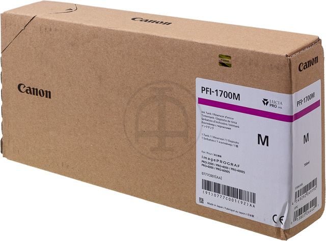 PFI1700M CANON PRO2000 TINTE MAGENTA 0777C001 700ml