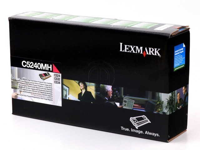 C5240MH LEXMARK C524 TONER MAGENTA HC 5000Seiten hohe Kapazitaet return