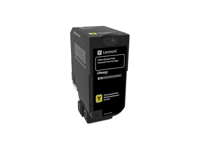 74C2SYE LEXMARK CORPORATE TONER YELLOW 7000Seiten Projekt