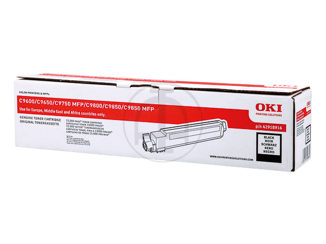 42918916 OKI C9600 TONER BLACK 15.000Seiten