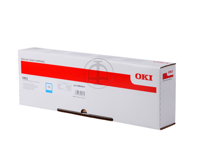 44844615 OKI C822 TONER CYAN 7300Seiten