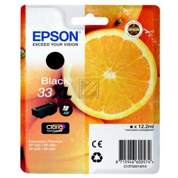 C13T33514012 EPSON XP Tinte black HC 530 Seiten 12,2ml