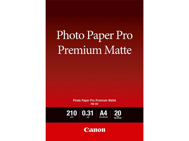 PM101 CANON FOTOPAPIER A4 8657B005 20Blatt 210gr matt