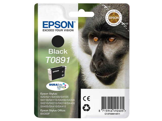 C13T08914011 EPSON BX300F TINTE BLACK 5,8ml 180Seiten