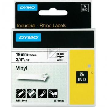 18445 DYMO ID1 19mm SCHWARZ-WEISS Schriftband 5,5m