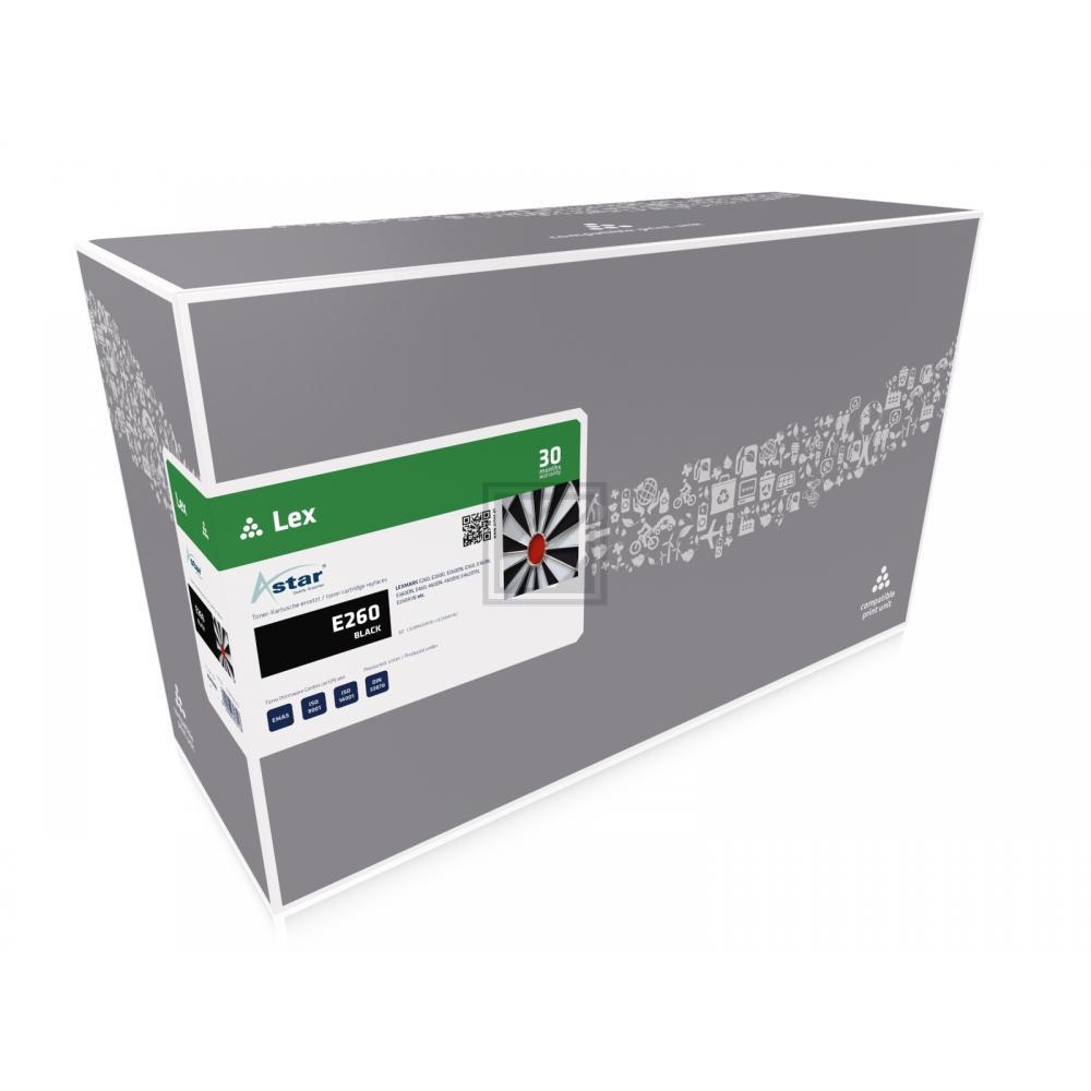 AS10260 ASTAR LEXMARK E260A11E Optra E Cartridge black rebuilt 3500Seiten Chip