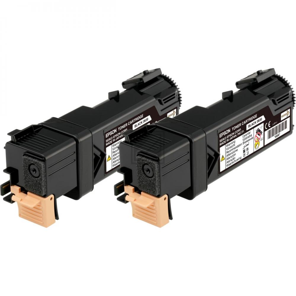 C13S050631 EPSON AL Toner (2) black 2x3000Seiten