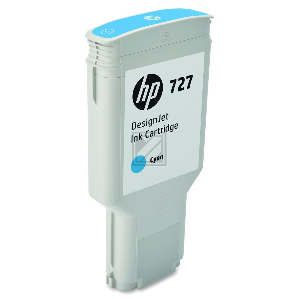 F9J76A HP 727 DNJ Tinte cyan EHC 300ml