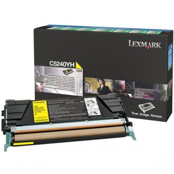 C5240YH LEXMARK Optra C Toner yellow HC return 5000Seiten