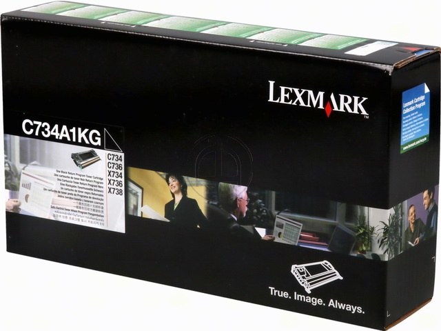 C734A1KG LEXMARK C734 TONER BLACK 8000Seiten return