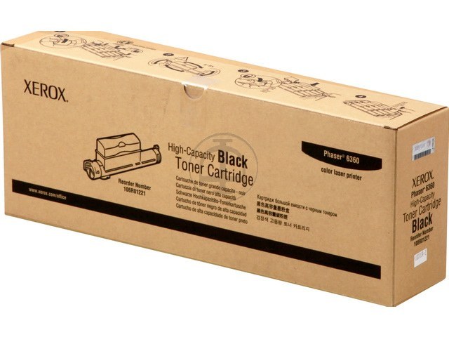 106R01221 XEROX PH6360 TONER BLACK HC 18.000Seiten hohe Kapazitaet