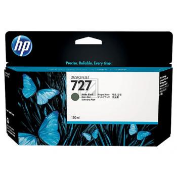 B3P22A HP 727 DNJ Tinte matt black HC 130ml