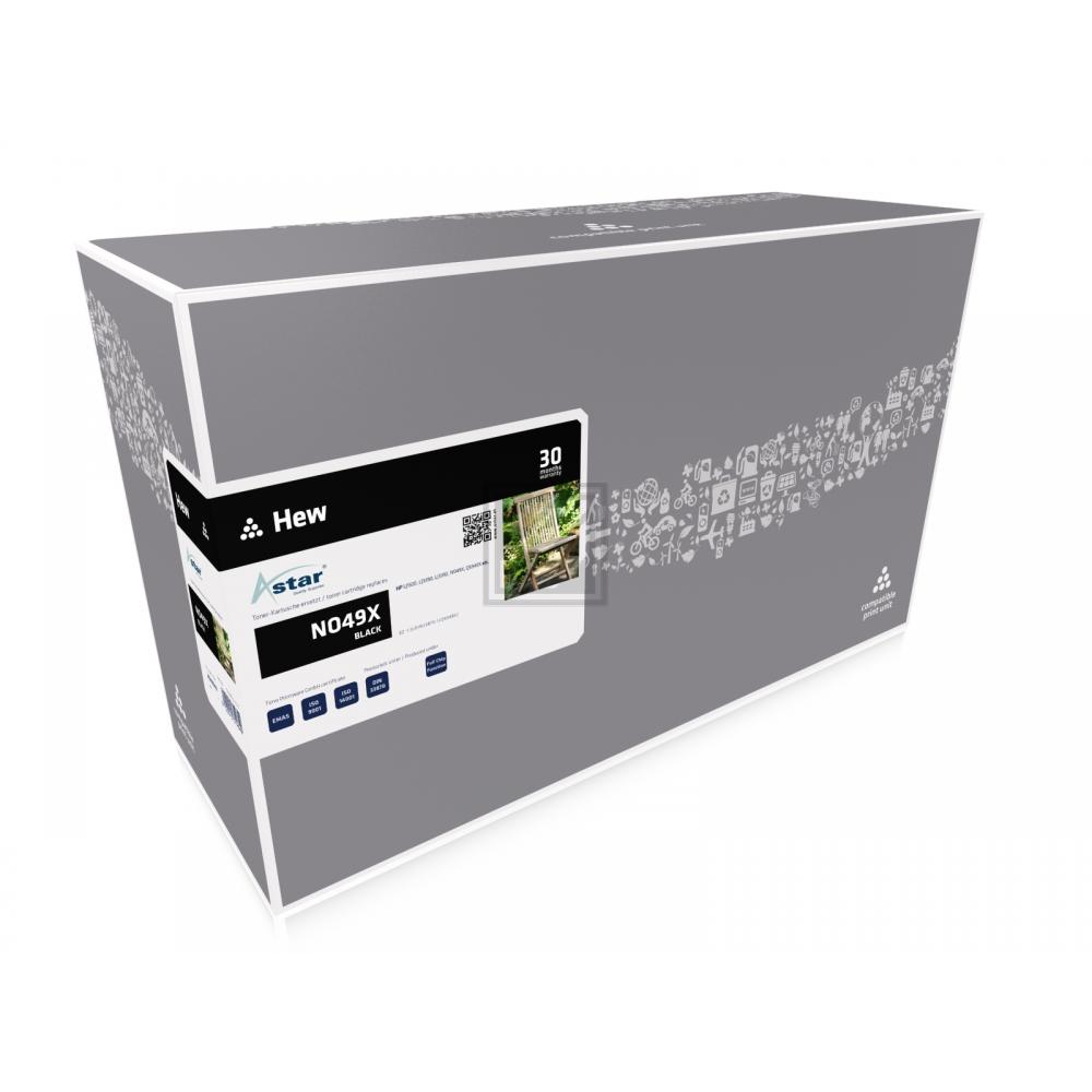 AS18949 ASTAR HP 49X LJ Cartridge black rebuilt 6000Seiten Chip