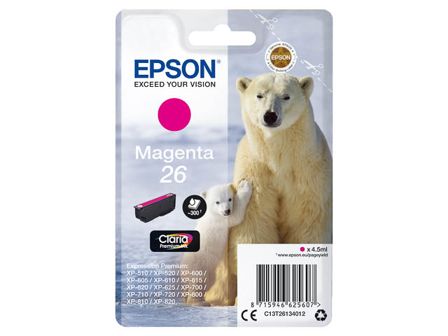 C13T26134012 EPSON XP600 TINTE MAG ST 4,5ml 300Seiten Standard Kapazitaet