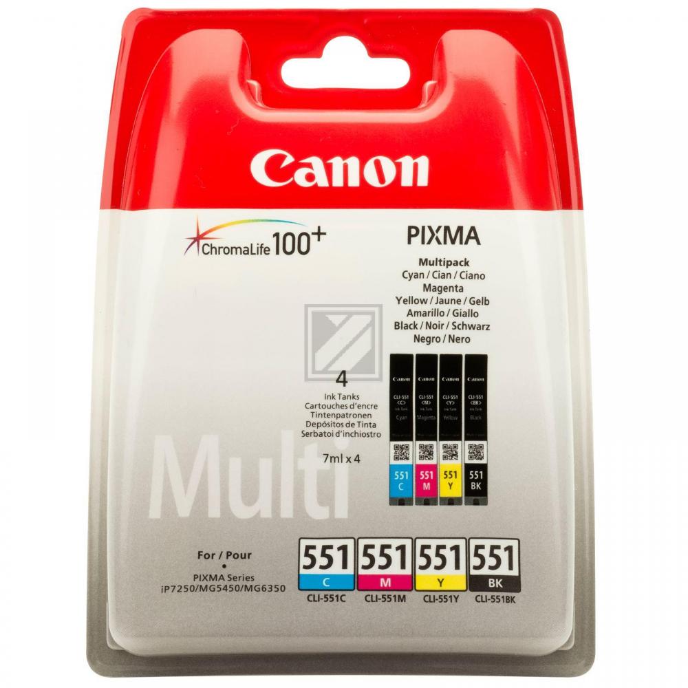 6509B009 CANON CLI551Z Nr.551 Pixma Tinte (4) cmyk w/o SEC 4x660Seiten