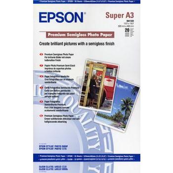 C13S041328 EPSON Premium Fotopapier A3+ (330x483mm) 20Blatt weiss 251gr