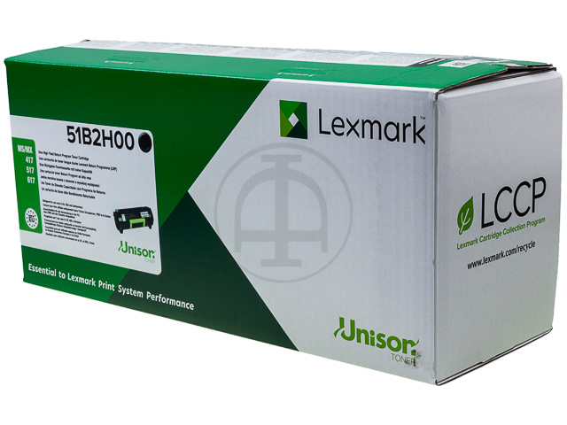 51B2H00 LEXMARK MS417 TONER BLACK RETURN 8500Seiten