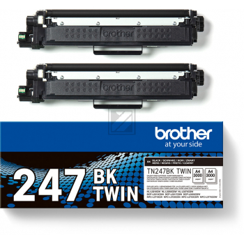 TN247BKTWIN BROTHER DCPL/MFCL Toner (2) black HC 2x3000Seiten