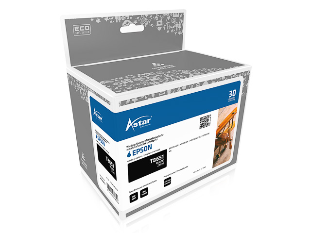 AS700672 ASTAR EPSON WFM5190DWF TINTE B T8651 221ml 10.000Seiten hohe Kapazitaet