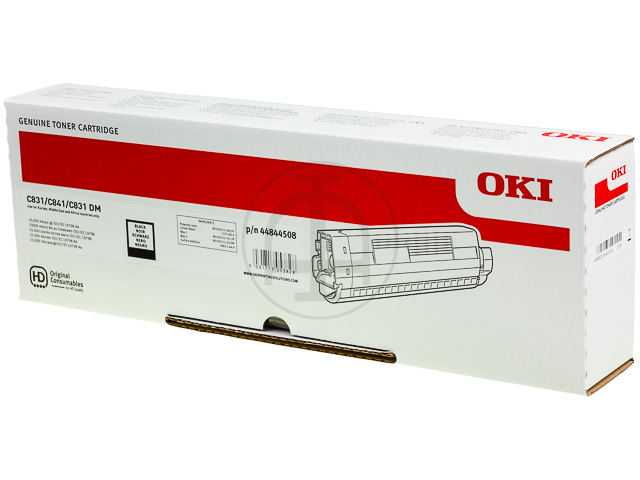44844508 OKI C831 TONER BLACK 10.000Seiten