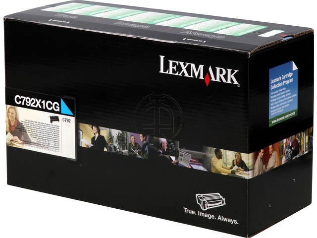 X792X1CG LEXMARK X792 TONER CYAN HC 20.000Seiten hohe Kapazitaet return