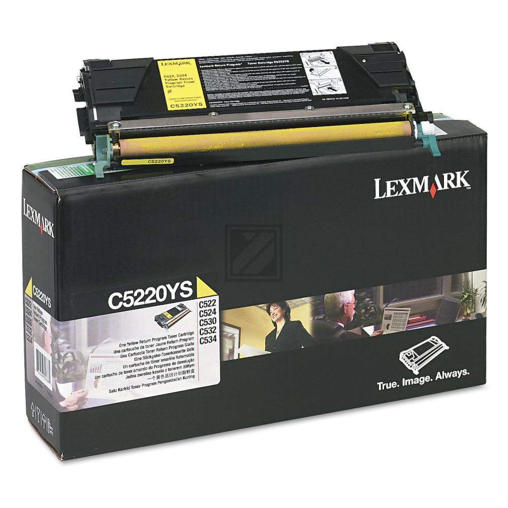 C5220YS LEXMARK Optra C Toner yellow return 3000Seiten