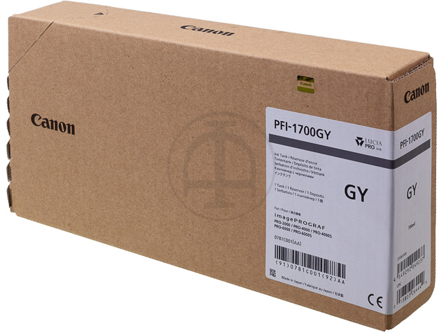 PFI1700GY CANON PRO2000 TINTE GREY 0781C001 700ml