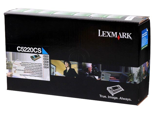 C5220CS LEXMARK C522N TONER CYAN 3000Seiten return